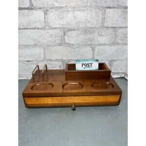 Vintage Solid Wood Dresser Valet Tray Jewelry Box Drawer